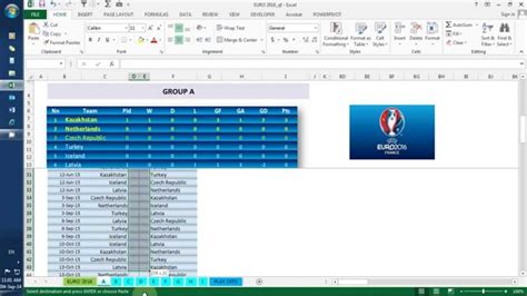 L'euro 2020 de football se déroulera du 11 juin au 11 juillet 2021. EURO 2016 qualification in excel - YouTube