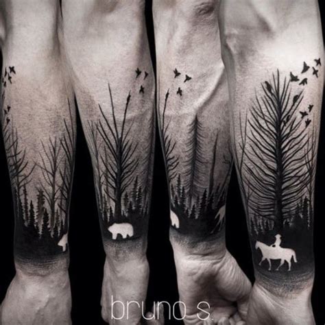 Create bear silhouette tattoo style with photoshop, illustrator, indesign, 3ds max, maya or cinema 4d. Bear Tattoos for Men - Ideas and Inspiration for Guys