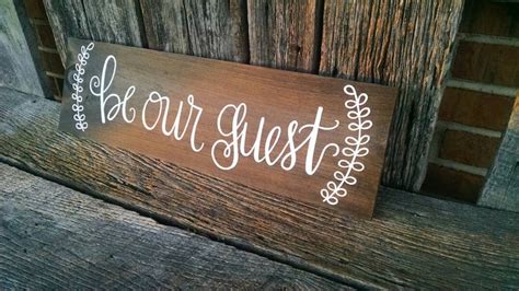 Be Our Guest Sign Guest Room Sign Wedding Decor Etsy