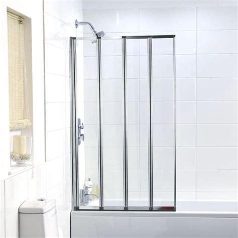 Luxura Panel Folding Bath Shower Screen Mm Bath Shower Screens