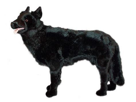 Black German Shepherd Stuffed Animal Petsidi