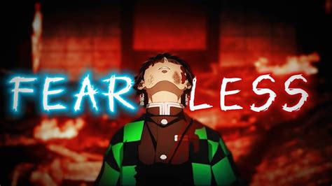 Demon Slayer Amv Fearless Bass Boosted 4k Youtube