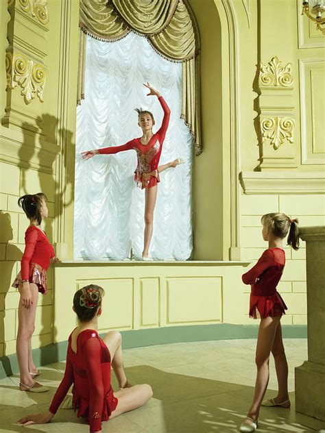 Ballerinas 6 13 Practicing In Theatre Photograph By Hans Neleman