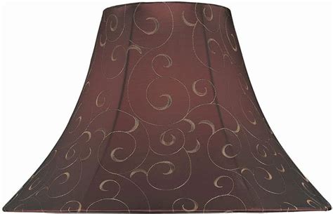 Lite Source Ch1125 18 Jacquard Bell Lamp Shade Burgundy Lampshades