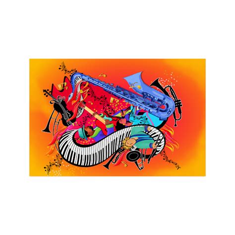 Colorful Jazz Music Art Print Poster 20x30 Id D1121370