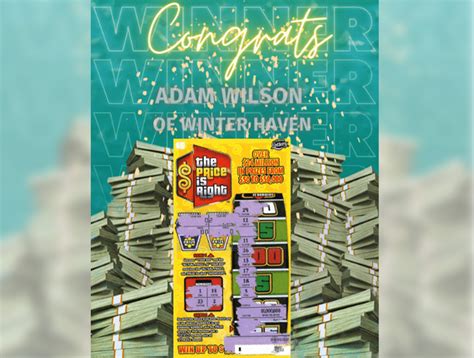 Adam Wilson of Winter Haven Won A Million Dollars On A $5 Scratch Off