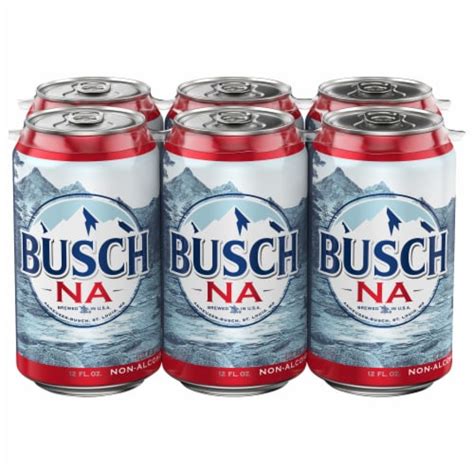 Busch Non Alcoholic Beer 6 Cans 12 Fl Oz Harris Teeter