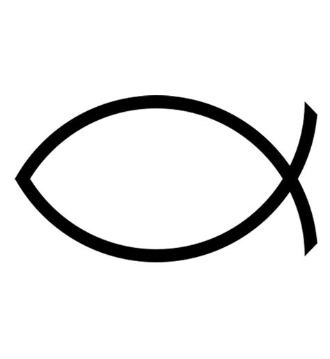 Christian Fish Symbol Template Clip Art Library