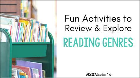 Fun Activities To Review Reading Genres Alyssa Teaches