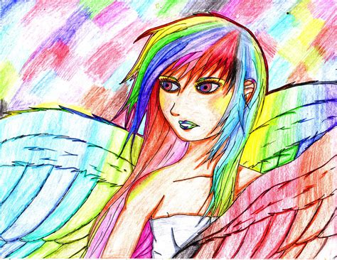 Rainbow Angel By Iloveanime12 On Deviantart