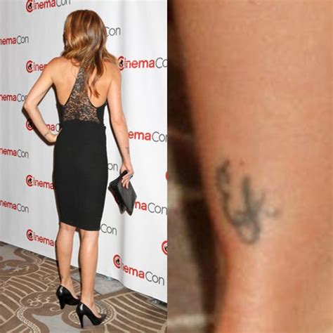 Adrianne Palicki Writing Ankle Tattoo Steal Her Style