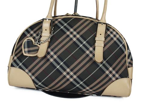 Shop new and gently used burberry blue label bags. BURBERRY LONDON BLUE LABEL Nylon Canvas Leather Shoulder ...