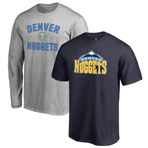 Fanatics Branded Denver Nuggets Youth Navyheathered Gray T Shirt T