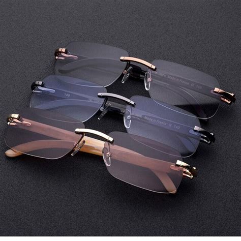 Original Buffalo Horn Glasses High Quality Sunglasses Men Luxury Brand Square Rimless With High