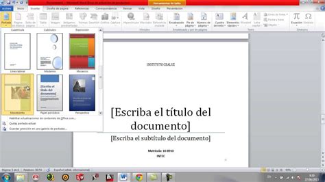 Como Hacer Presentacion En Word Youtube