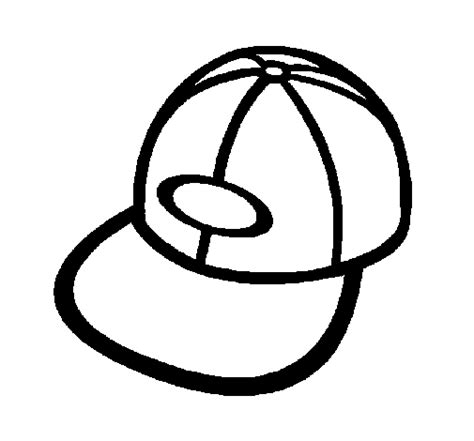 Dibujo De Gorra Con Visera Para Colorear