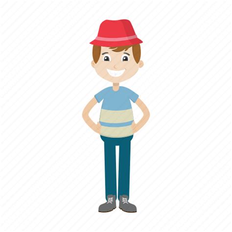 Boy Cartoon Character Hat Kid Icon Download On Iconfinder