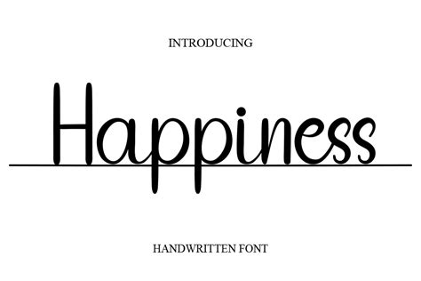 Happiness Font By Janurmasahmad · Creative Fabrica