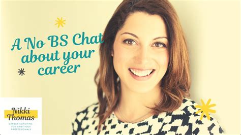 A No Bs Chat On Your Career Youtube
