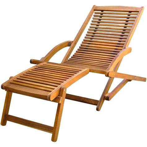 Buy Deck Chair With Footrest Acacia Wood Deck Chair Folded Dimensions