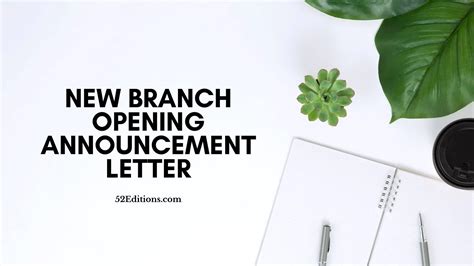 New Branch Opening Announcement Letter Get Free Letter Templates