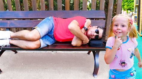 Nastya And Sleeping Dad Are Having Fun In An Amusement Par Flickr