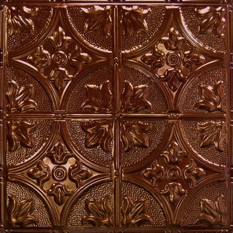 Our tin ceiling tiles in powder coated copper are suitable for all buildings, homes, and businesses. Painted Tin Ceiling Tile - Antique Rustic Copper | Tramps ...