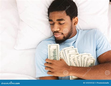 Man Sleeping With Lots Of Currency Notes Stock Photo Image Of Home Black