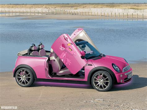 Mini Cooper Convertible Awesome Pink Mini Coopers Pink Car Mini