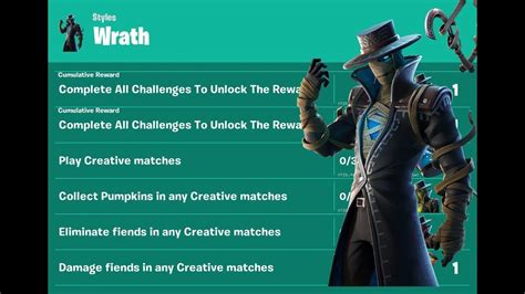 Wrath New Skins Styles Wrath Style Challenges Fortnite Fornitemares