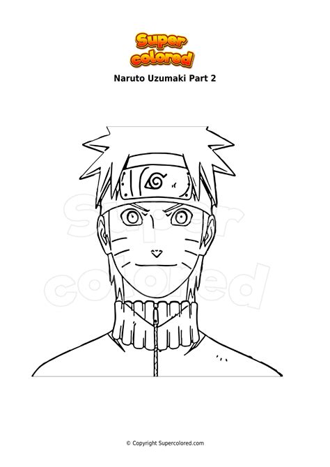 Coloring Page Naruto Uzumaki Part 2
