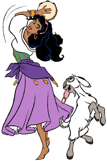 Esmeralda And Djali Clip Art Disney Clip Art Galore