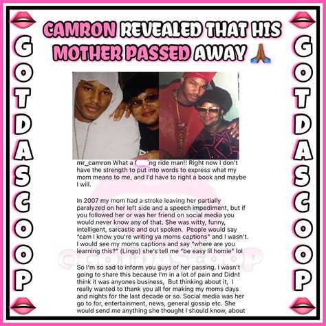 Ebony Sapphire🖤💙 On Twitter Rt Gotdascoop Camron From Dipset Revealed That His Mother