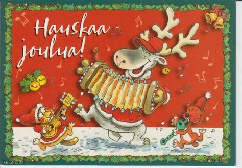 Merry Christmas In Finnish Mauri Kunnas Finland Christmas Cards