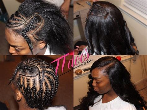 Sew In With Leave Out Braid Pattern Kumbaamellia