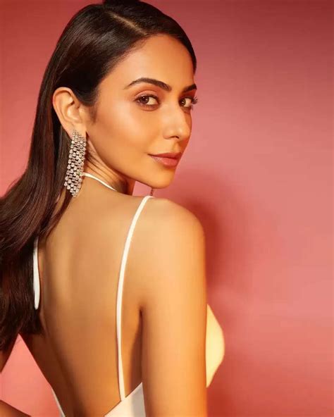 Rakul Preet Singh Looks Very Beautiful In A White Satin Dress And Gives Fashion Goals To Fans