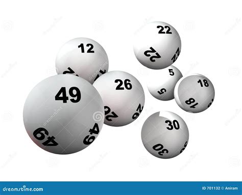 Seven Lottery Balls Stock Photography Image 701132