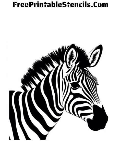 Free Printable Zebra Stencils Free Printable Stencils