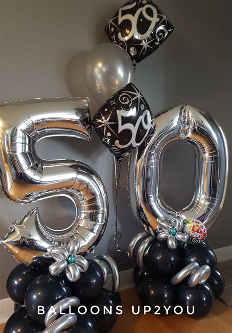 50th Birthday Balloons In 2020 Balloons 50th Birthday Balloons