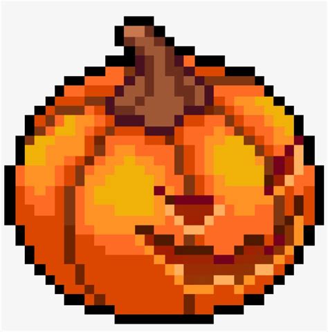 Pumpkin Head Pixel Art Donut 1000x1000 Png Download Pngkit