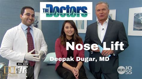 The Doctors Full Segment Noselift With Dr Deepak Dugar Beverly Hills Youtube
