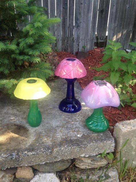 Repurposed Bowls And Vases Garden Mushroom