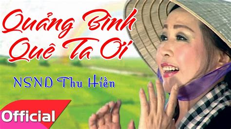 Qu Ng B Nh Qu Ta I Nsnd Thu Hi N Official Audio Youtube