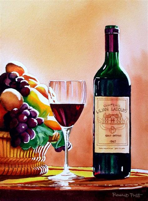 Wine Painting Simple Oil Painting Wine Paintings