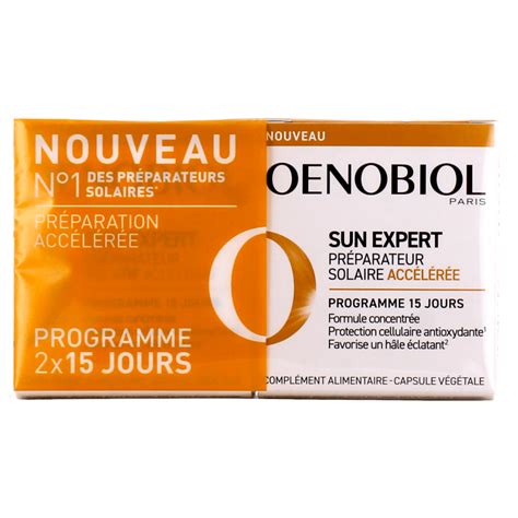 Oenobiol Sun Expert Préparateur Solaire Accélérée 2x 15 Capsules