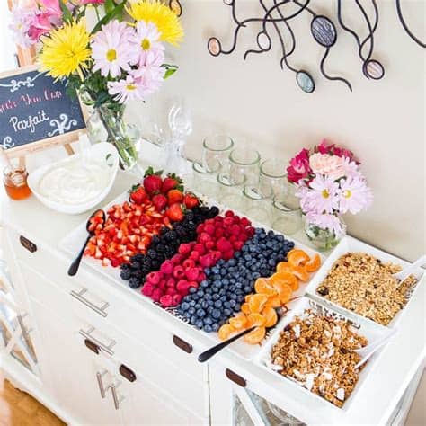 What are the best frozen yogurt toppings? Brunch Yogurt Parfait Bar ~Sweet & Savory