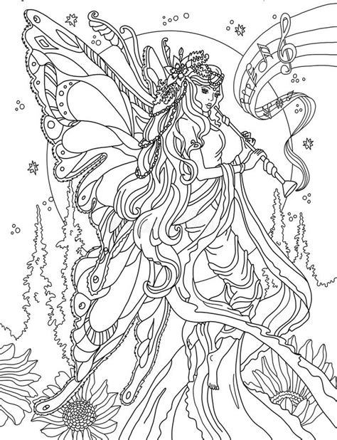 Fairy Anime Coloring Pages