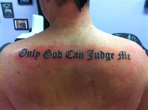 Only God Can Judge Me Tatuagens Geek Tatuagens