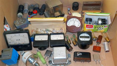 Boxes Full Of Vintage Electronic Components Youtube
