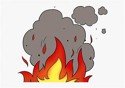 Smoke Fire Cartoon Flames Draw Kindpng